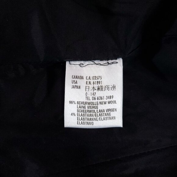 Escada Womens Size 36 Black Floral Two Button Notch Lapel Wool Blazer Jacket - Picture 12 of 16